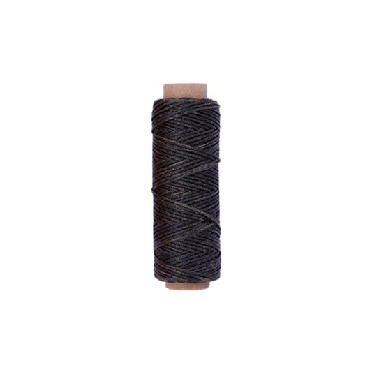 Military-Green Premium Waxed Polyester Thread for Leather Crafting, 1mm x 164ft, Durable Coating for Lacing, Stitching, Leath Craft Projects