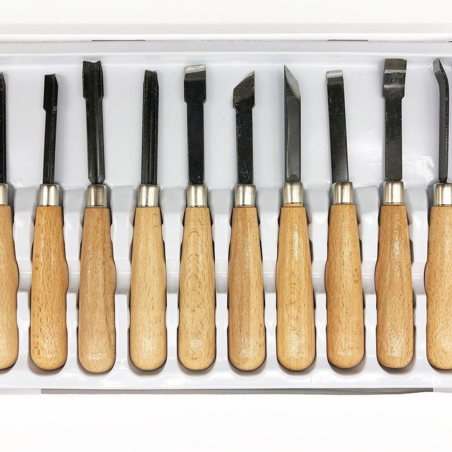 10 Piece Steel Wood Carving Set | Heavy Duty for Mallet Use/Durable Professional Carving Set
