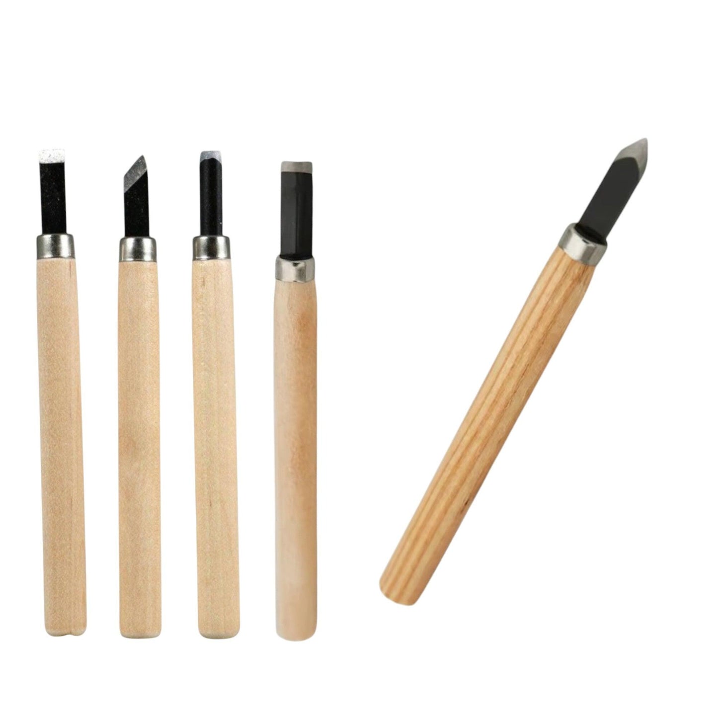 5 Pcs Steel Wood Carving Set | Ultra Light Weight / Durable Student Carving Set