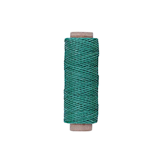 Lake Green [Teal] Premium Waxed Polyester Thread for Leather Crafting, 1mm x 164ft, Durable Coating for Lacing, Stitching, Leath Craft Proje