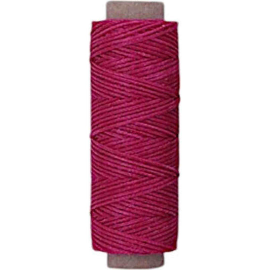 Rose RED [Pink] Premium Waxed Polyester Thread for Leather Crafting, 1mm x 164ft, Durable Coating for Lacing, Stitching, Leath Craft Project