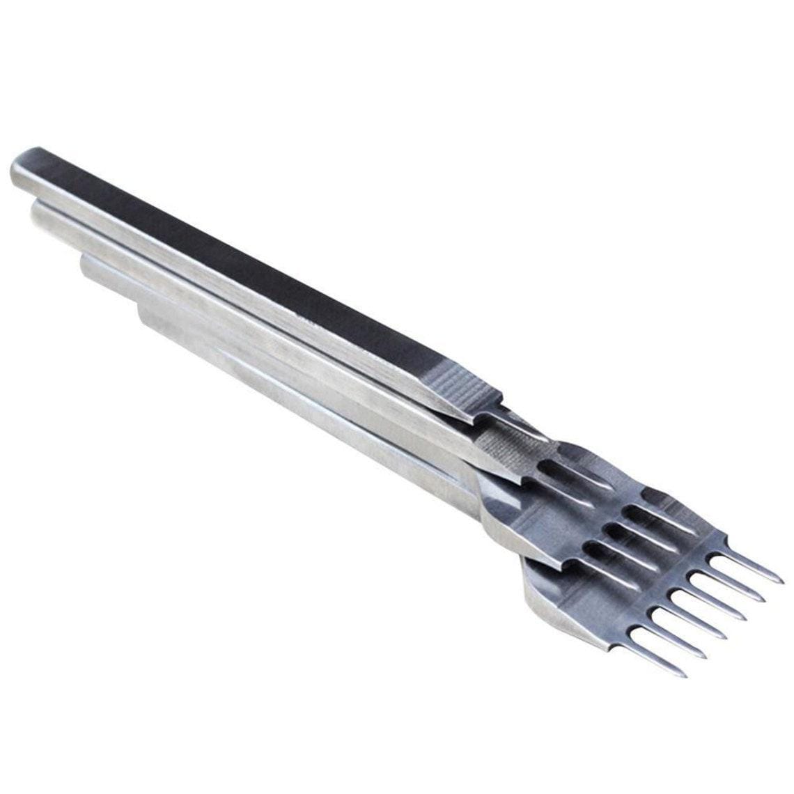 4-Piece [3mm] Leather Hole Steel Punch Tool Set, 6mm High-Carbon Steel, 1/2/4/6